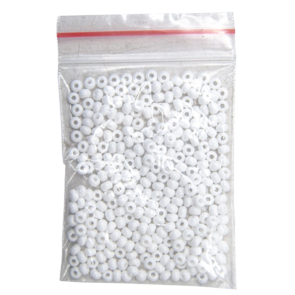 BEAD WHITE OPAQUE SIZE 5 SINGLE