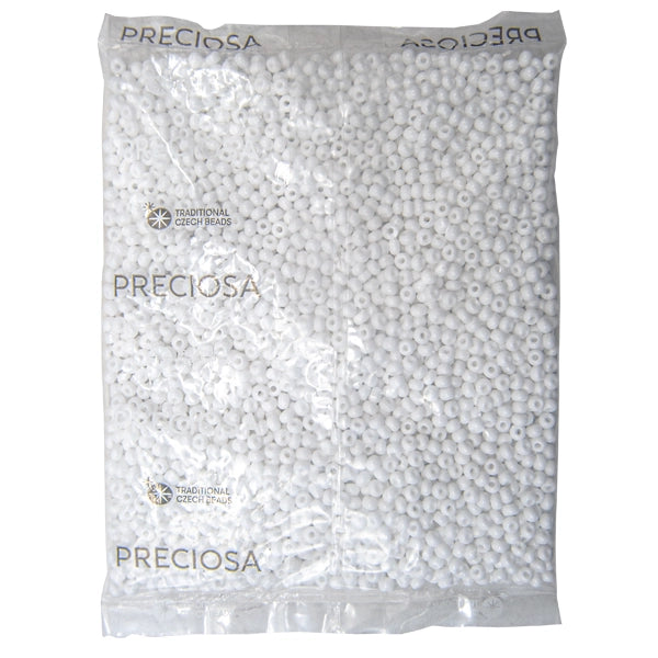 BEAD WHITE OPAQUE SIZE 5 JABLONEX PAC