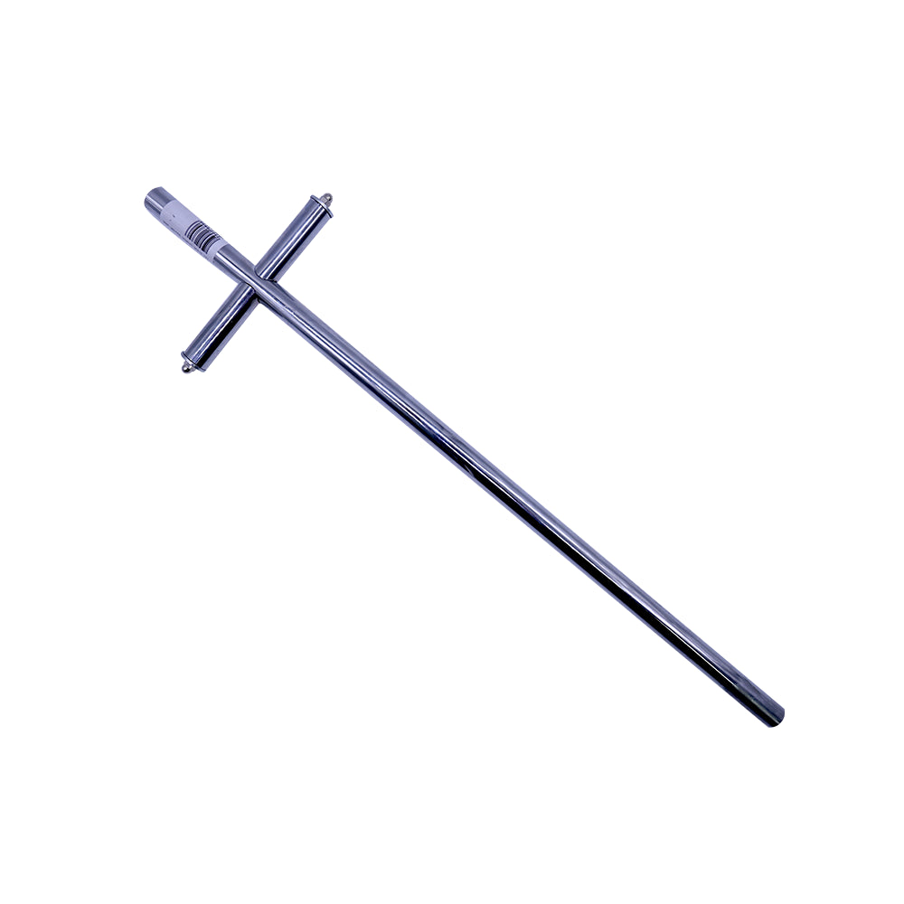 727 STICK CHURCH SILVER CROSS 50CM
