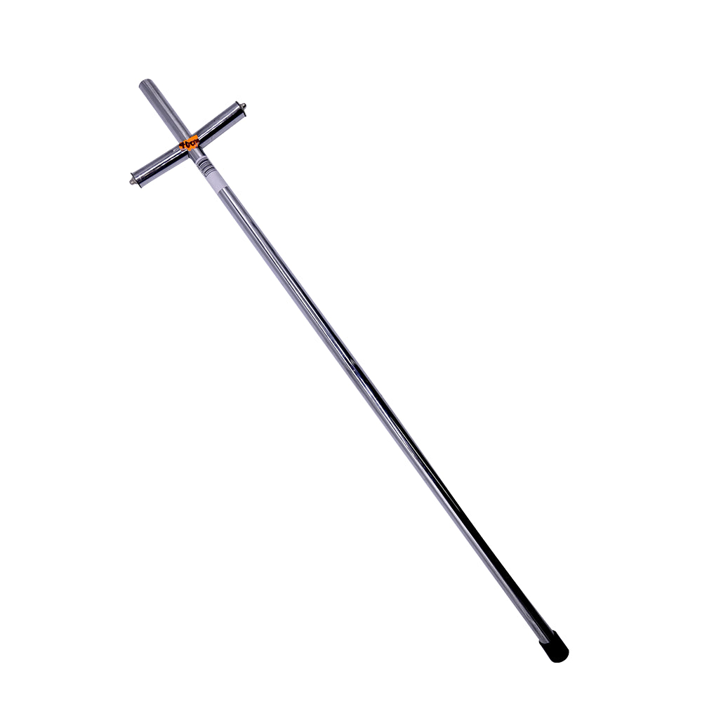 727 STICK CHURCH SILVER CROSS 70CM