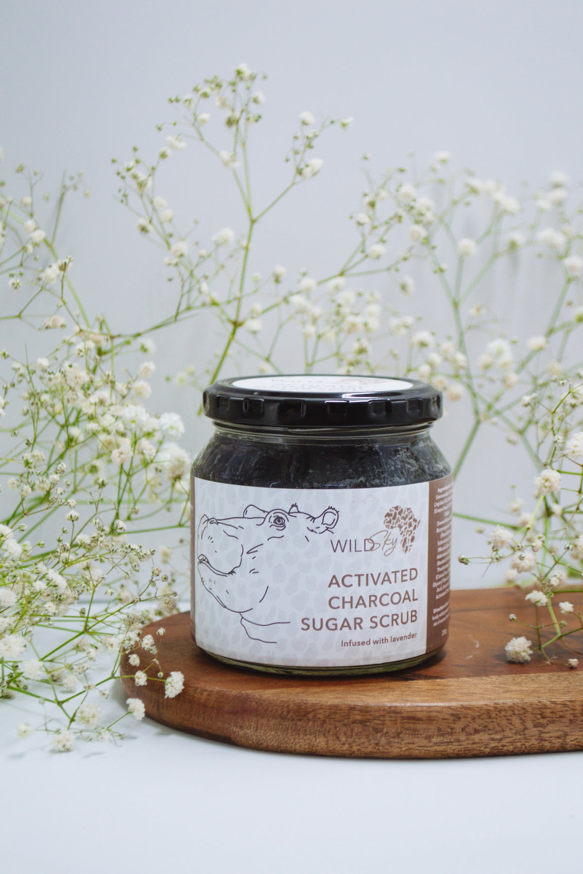 Activated Charcoal Sugar Scrub 220G