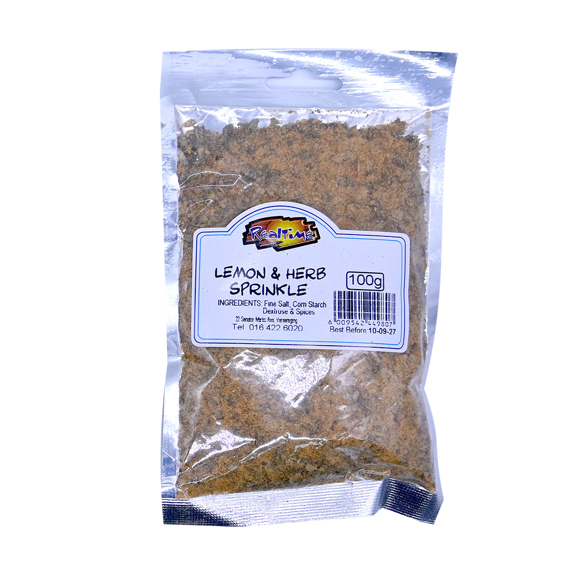REALTIME SPICE LEMON HERB SPRINKLE 100G