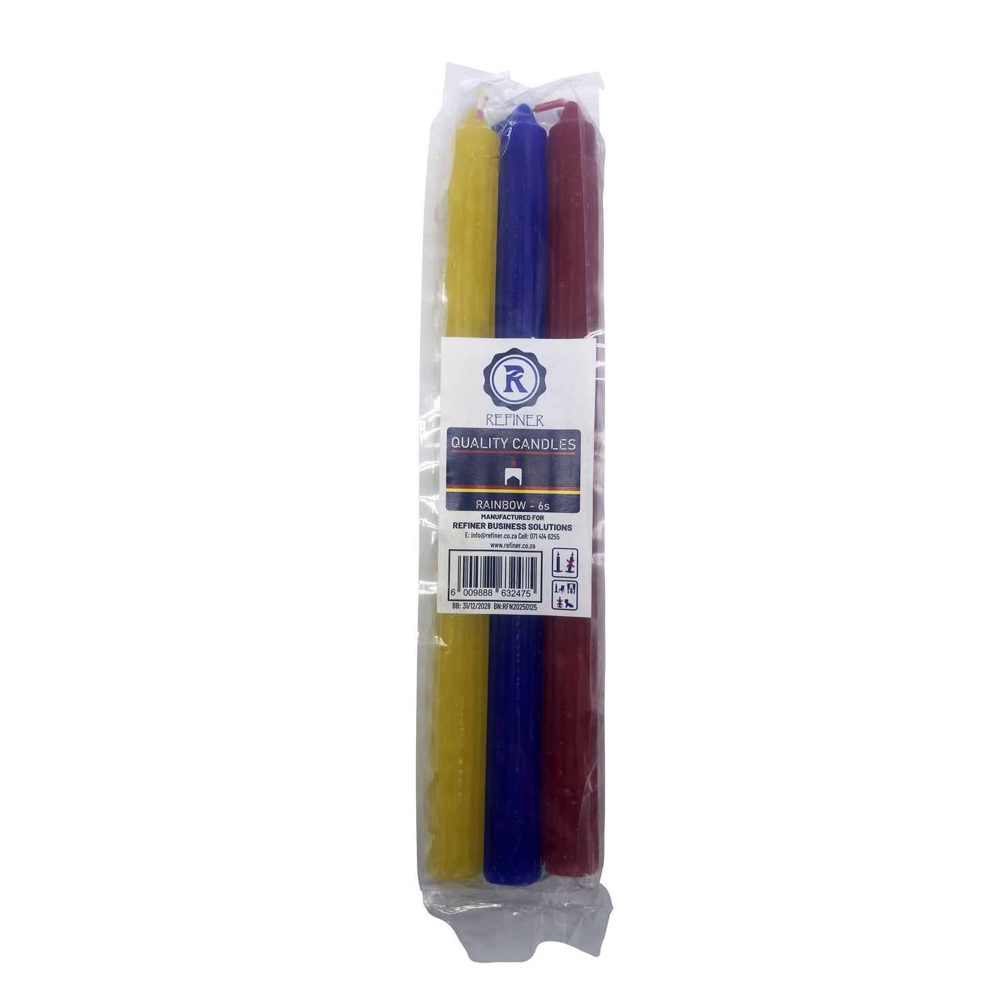 Refiner Rainbow Candles (6 Pack)