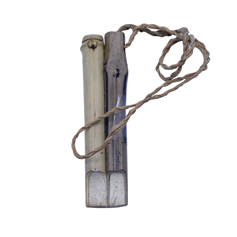 WHISTLE WOODEN TWO PIPE