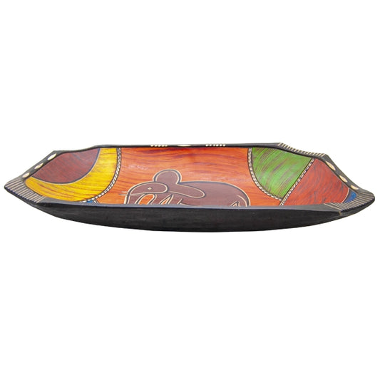PLATE HAND MADE WOODEN LARGE