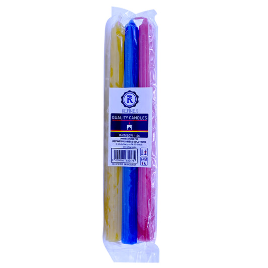 Refiner Rainbow Candles (6 Pack)