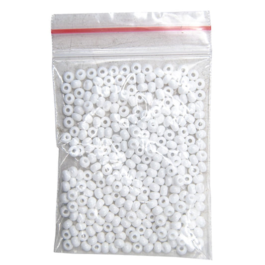 BEAD WHITE OPAQUE SIZE 5 SINGLE