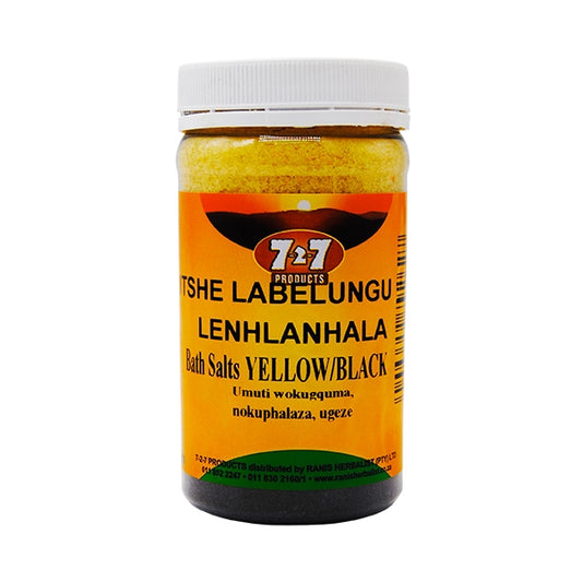 Itshe Labelungu Lenhlanhla - Bath Salt Yellow and Black 450g