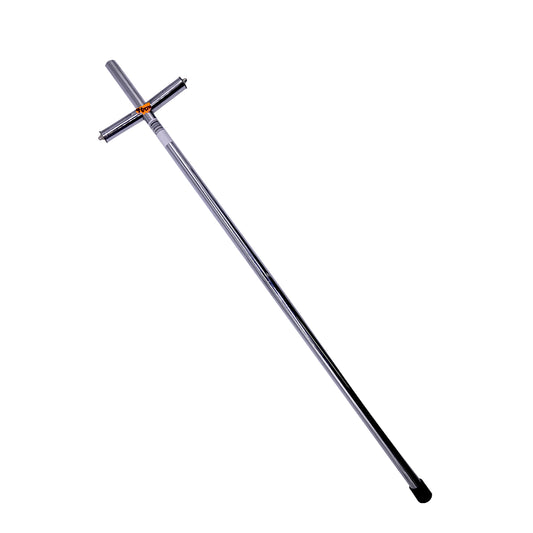 727 STICK CHURCH SILVER CROSS 70CM
