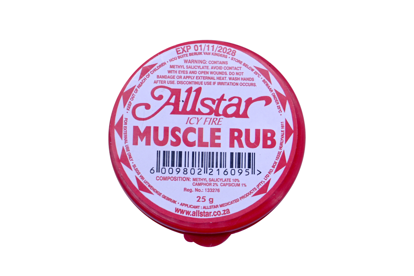 Allstar Icy Fire Muscle Rub 25G