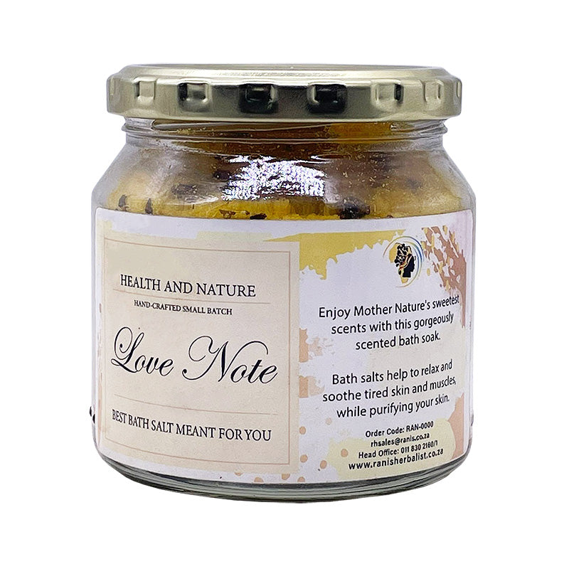 Bath Salt - Love Note | Colour: Yellow