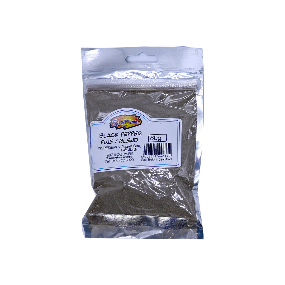REALTIME SPICE BLACK PEPPER FINE N BLEND 80G