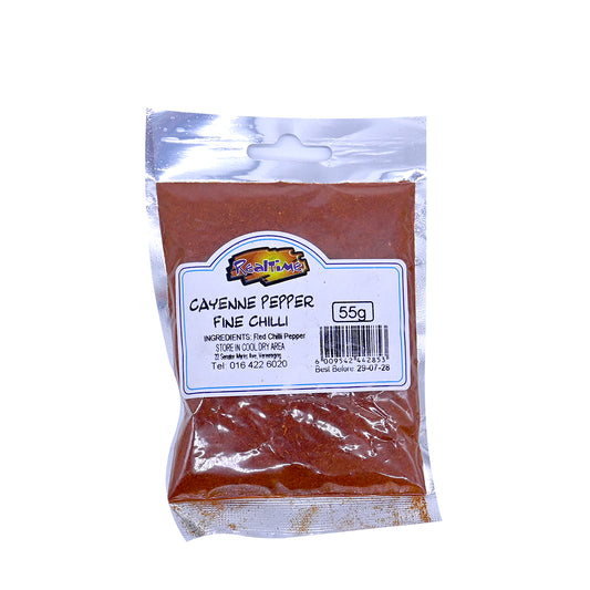 REALTIME SPICE CAYENNE PEPPER FINE CHILLI 55G