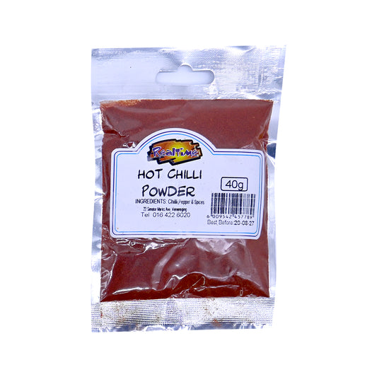 REALTIME SPICE HOT CHILLI POWDER 40G