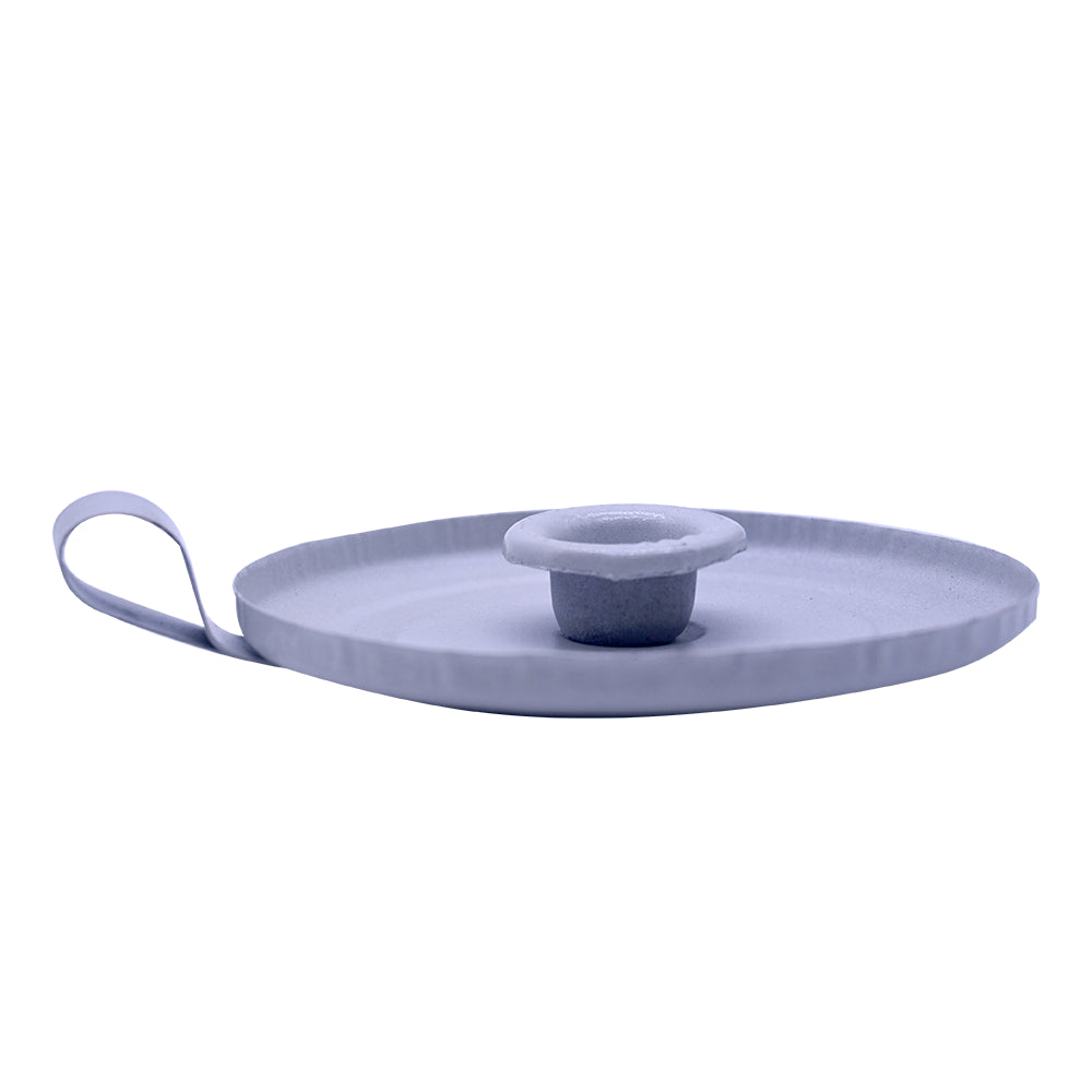 HOLDER CANDLE 1 PIECE WHITE