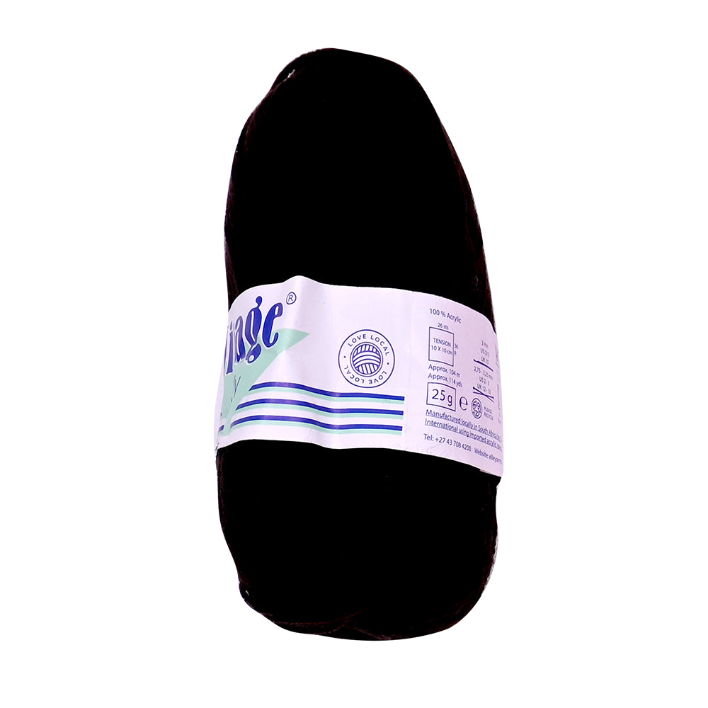WOOL BLACK 25G