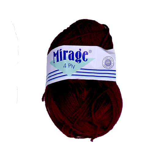 WOOL MAROON 25G